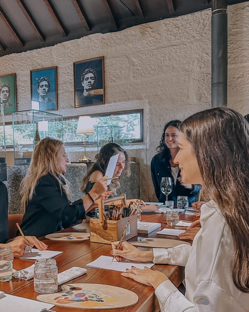 AMARANTE: Painting & Wine Tasting - make your onw art piece - Wine press welcome: 4 tastings, snacks, and the taste of the Norte