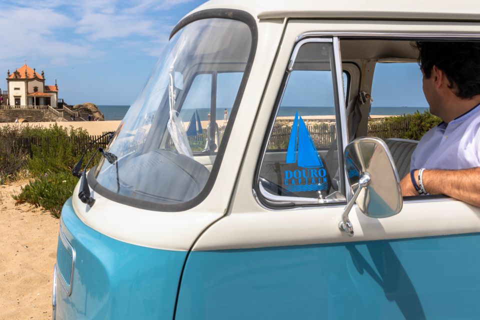 Best views to Porto from Gaia. VW Kombi tour with cocktail - Seca do Bacalhau: the elevated angle toward the Douro meets the sea