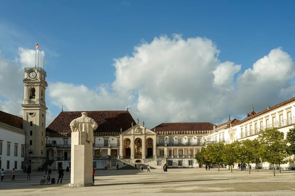 From Porto: Fátima and Coimbra Tour - University of Coimbra (Exterior): Seeing the Student City Personality