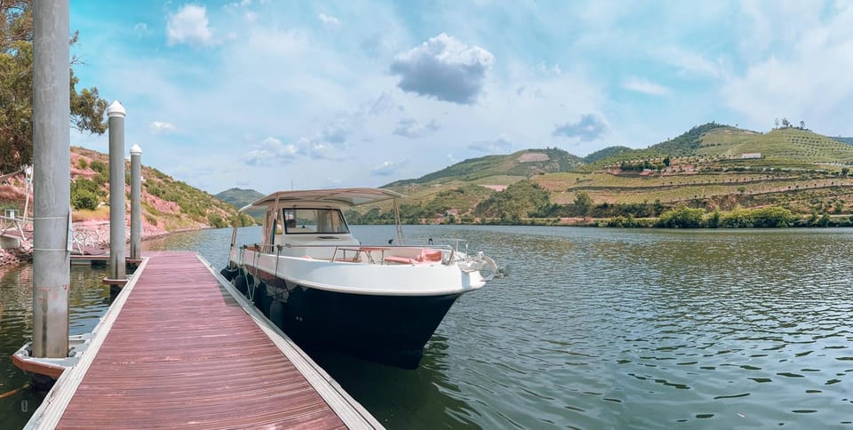 Pinhão: 1 Hour SUNSET Cruise with Sparkling Wine - One hour of terraced vineyards and historic estates views