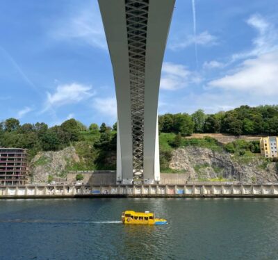 Porto's Amazing Amphibious Adventure - Afurada boarding at the ramp in front of the market